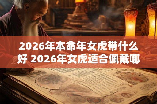 2026年本命年女虎带什么好 2026年女虎适合佩戴哪些物品