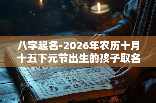 八字起名-2026年农历十月十五下元节出生的孩子取名用字 八字起名-2026年农历十月十五下元节出生的孩子取名用字