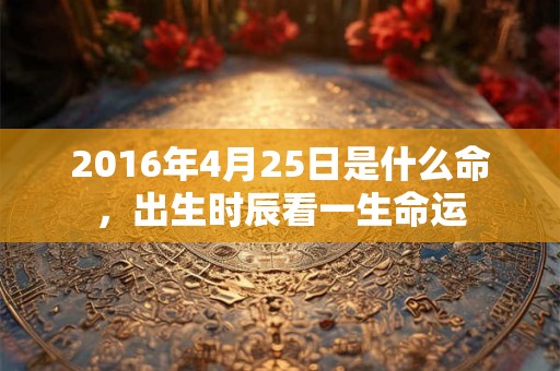 2016年4月25日是什么命,出生时辰看一生命运 2016年4月25日是什么命,出生时辰看一生命运