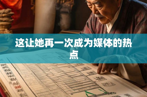 这让她再一次成为媒体的热点