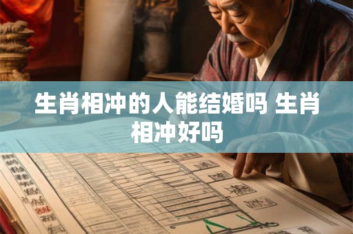 生肖相冲的人能结婚吗 生肖相冲好吗 生肖相冲的人能结婚吗 生肖相冲好吗