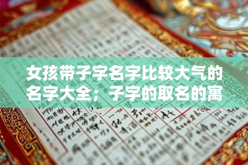 女孩带子字名字比较大气的名字大全；子字的取名的寓意