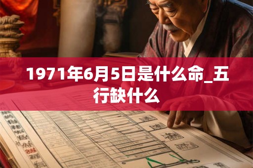1971年6月5日是什么命_五行缺什么