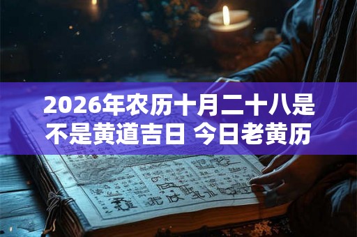 2026年农历十月二十八是不是黄道吉日 今日老黄历如何 2026年农历十月二十八是不是黄道吉日 今日老黄历如何