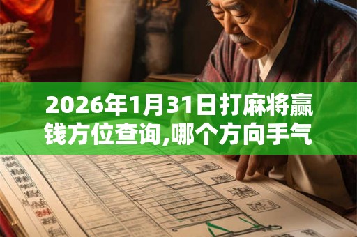 2026年1月31日打麻将赢钱方位查询,哪个方向手气佳 2026年1月31日打麻将赢钱方位查询,哪个方向手气佳