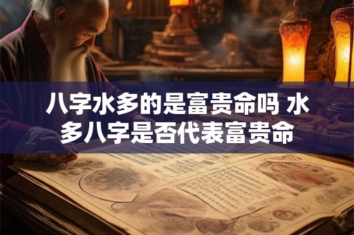 八字水多的是富贵命吗 水多八字是否代表富贵命