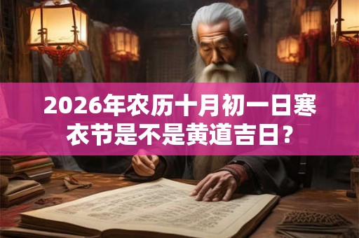 2026年农历十月初一日寒衣节是不是黄道吉日？