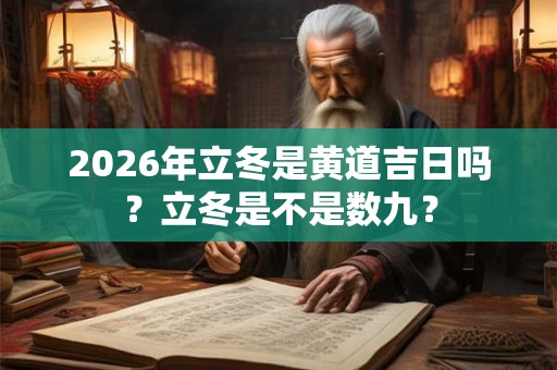 2026年立冬是黄道吉日吗?立冬是不是数九? 2026年立冬是黄道吉日吗?立冬是不是数九?