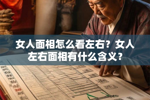 女人面相怎么看左右？女人左右面相有什么含义？