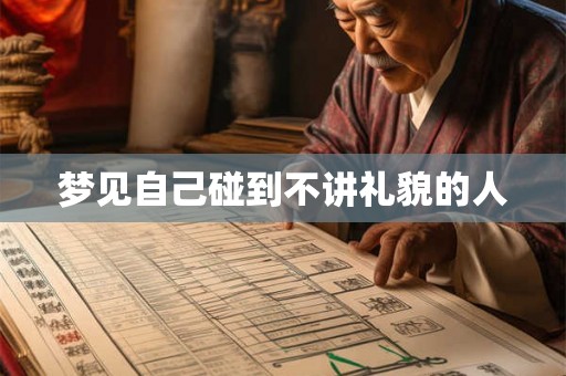 梦见自己碰到不讲礼貌的人