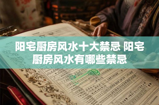 阳宅厨房风水十大禁忌 阳宅厨房风水有哪些禁忌