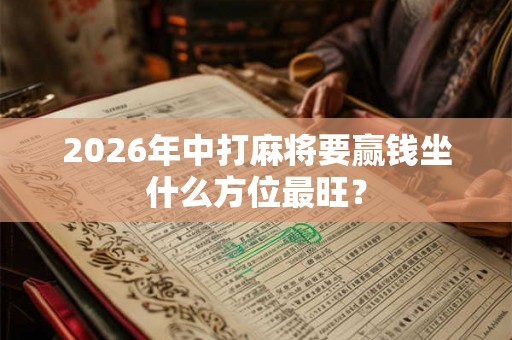 2026年中打麻将要赢钱坐什么方位最旺？