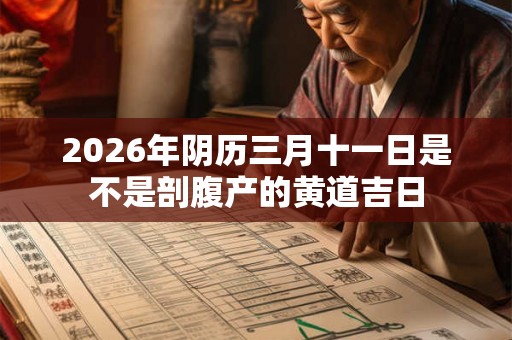 2026年阴历三月十一日是不是剖腹产的黄道吉日