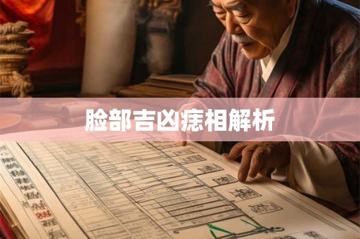 脸部吉凶痣相解析