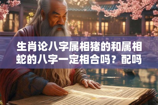 生肖论八字属相猪的和属相蛇的八字一定相合吗？配吗？