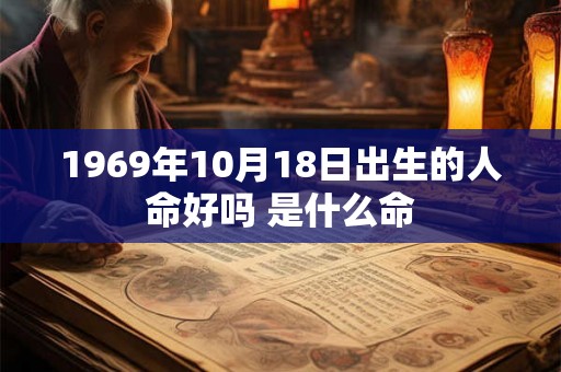 1969年10月18日出生的人命好吗 是什么命