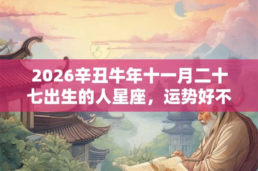 2026辛丑牛年十一月二十七出生的人星座，运势好不好？