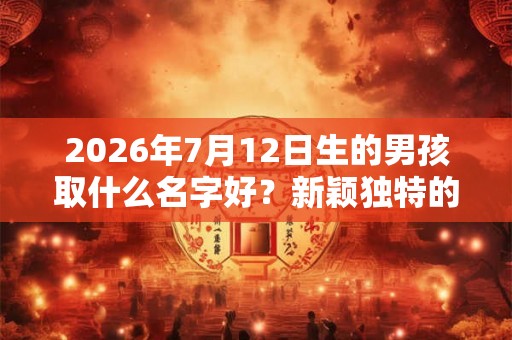 2026年7月12日生的男孩取什么名字好?新颖独特的男宝宝名字 2026年7月12日生的男孩取什么名字好?新颖独特的男宝宝名字