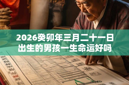2026癸卯年三月二十一日出生的男孩一生命运好吗