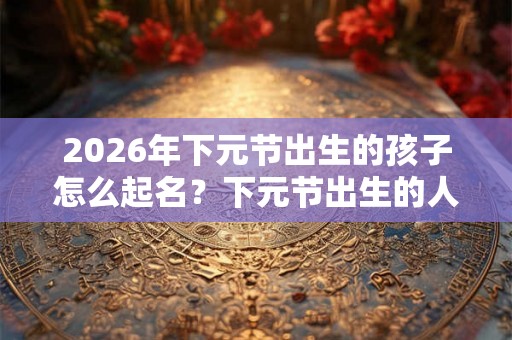 2026年下元节出生的孩子怎么起名?下元节出生的人命硬吗? 2026年下元节出生的孩子怎么起名?下元节出生的人命硬吗?