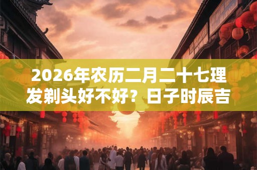 2026年农历二月二十七理发剃头好不好?日子时辰吉凶? 2026年农历二月二十七理发剃头好不好?日子时辰吉凶?
