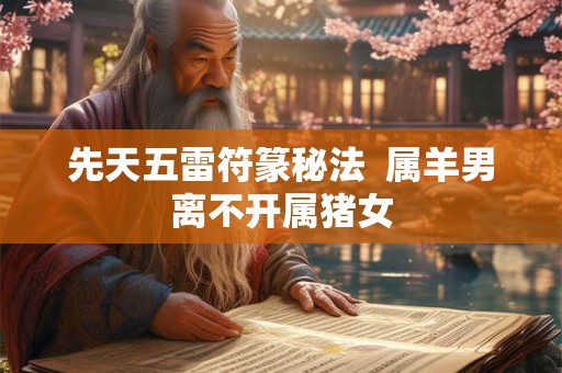 先天五雷符篆秘法  属羊男离不开属猪女