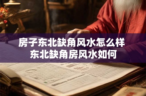 房子东北缺角风水怎么样 东北缺角房风水如何