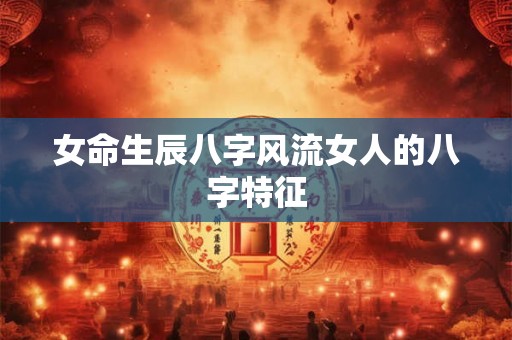 女命生辰八字风流女人的八字特征