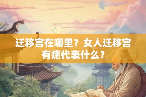 迁移宫在哪里？女人迁移宫有痣代表什么？