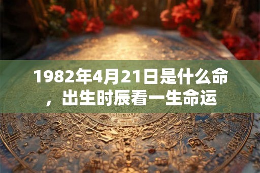 1982年4月21日是什么命，出生时辰看一生命运