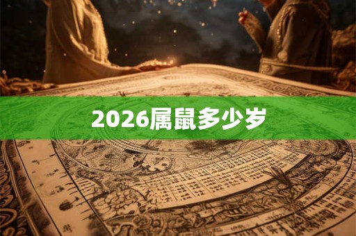 2026属鼠多少岁