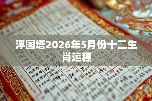 浮图塔2026年5月份十二生肖运程