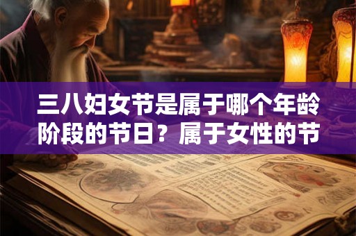 三八妇女节是属于哪个年龄阶段的节日？属于女性的节日有哪些？