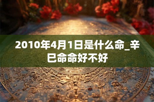 2010年4月1日是什么命_辛巳命命好不好
