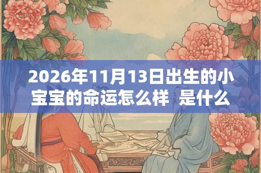 2026年11月13日出生的小宝宝的命运怎么样  是什么命