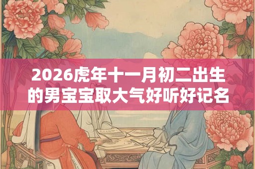 2026虎年十一月初二出生的男宝宝取大气好听好记名字