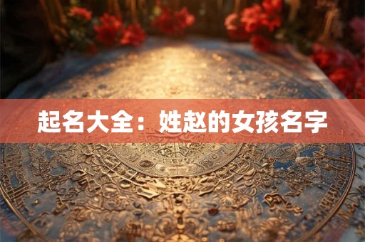 起名大全：姓赵的女孩名字