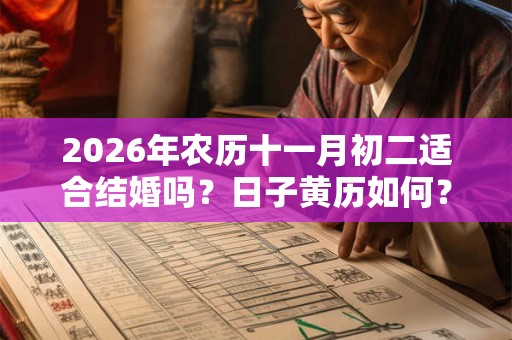 2026年农历十一月初二适合结婚吗?日子黄历如何? 2026年农历十一月初二适合结婚吗?日子黄历如何?