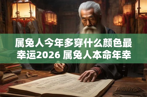 属兔人今年多穿什么颜色最幸运2026 属兔人本命年幸运色
