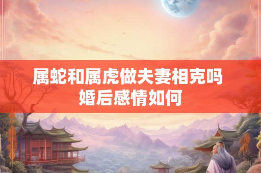 属蛇和属虎做夫妻相克吗 婚后感情如何