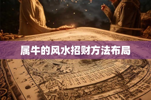 属牛的风水招财方法布局