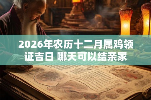 2026年农历十二月属鸡领证吉日 哪天可以结亲家 2026年农历十二月属鸡领证吉日 哪天可以结亲家