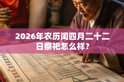 2026年农历闰四月二十二日祭祀怎么样? 2026年农历闰四月二十二日祭祀怎么样?