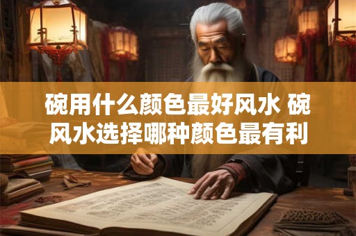 碗用什么颜色最好风水 碗风水选择哪种颜色最有利