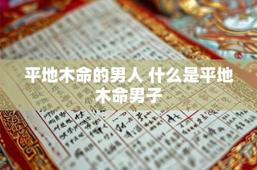 平地木命的男人 什么是平地木命男子