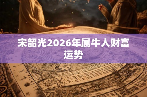 宋韶光2026年属牛人财富运势