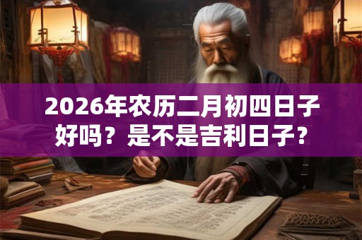 2026年农历二月初四日子好吗？是不是吉利日子？