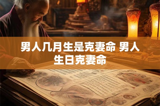 男人几月生是克妻命 男人生日克妻命 男人几月生是克妻命 男人生日克妻命