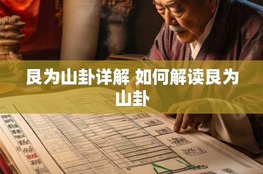 艮为山卦详解 如何解读艮为山卦
