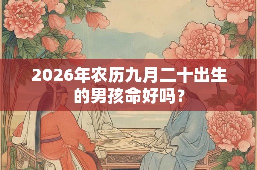 2026年农历九月二十出生的男孩命好吗？